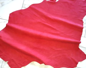 LEDER TIP 32592-WB, Lederreste, 1 Lederhaut, erdbeerrot nubuk - Bild 1 von 1