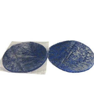 Königsblau Silber Einweg Tischsets Metallic Rund 14 Zoll Folie Netz Abt 100 - Bild 1 von 8