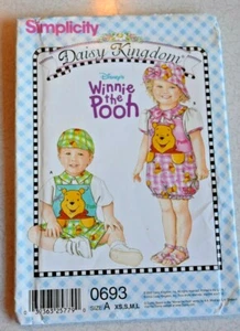 Simplicity Daisy Kingdom #0693 Uncut Romper Infant Baby SZ XS,S,M,L Pattern 2002 - Picture 1 of 6