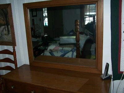 Vintage 9 Piece Solid Oak Bedroom Set - Image 1 of 4