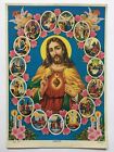 India 50's Vintage Print LIFE OF JESUS CHRIST 10in x 14in (11630)
