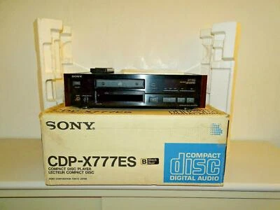 Sony CDP-X777ES High-End CD-Player Schwarz in OVP, FB&BDA, 2 Jahre Garantie - Bild 1 von 4