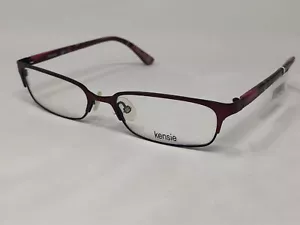 KENSIE “REFRESHING” Eyeglasses Frame Petite 51-16-135 Burgundy/Black Split PW00 - Picture 1 of 8