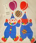 Clown Quiltie Vtg Circus Themed Wall Hanging Fabric Panel 1980S Nursery To Make