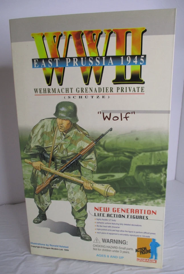 Wolf Wehrmacht Grenadier Private East Prussia 1945 Ww2 Dragon Action Figure