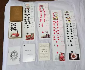 Vintage Zigeunerhexe Wahrsagen Spielkarten US Playing Card Company - Bild 1 von 15
