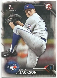 Zach Jackson Toronto Blue Jays 2016 Bowman Draft - Imagen 1 de 2