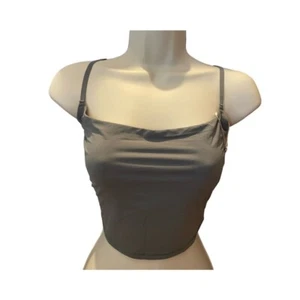 Skims nuovo con etichetta grigio canna di fucile adatto a tutti cropped Cami L - Foto 1 di 3