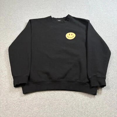 Jacks Surf Shop Sweatshirt Men M Black Logo Smiley Face Comfortable California - Image 1 of 4