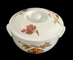 Royal Worcester Evesham 1 Quart Round Porcelain Covered Casserole Dish Excellent - Picture 1 of 11