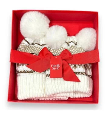 CHARTER CLUB 女式 Mommy And Me Fair Isle Beanies 套装 — 第 1/4 张图片