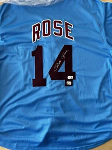 Pete Rose Signed Philadelphia Phillies "Hit King" Jersey Beckett Authenticated - Picture 1 of 3