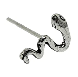 Serpente con perno naso serpente in argento sterling 925 dritto a L gioiello ... - Foto 1 di 12