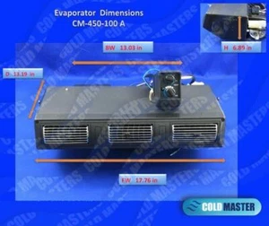 UNIVERSAL UNDER DASH AC EVAPORATOR UNDERDASH A/C HEAVY DUTY 12 VOLTS 450A-100 - Bild 1 von 2