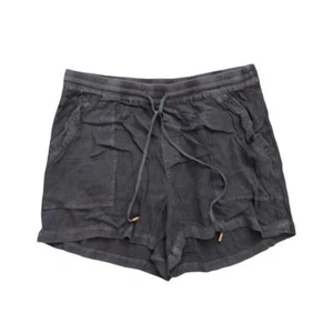 NWOT Anthropologie Hei Hei Charcoal Gray High Waist Drawstring Shorts Size Small - Picture 1 of 4
