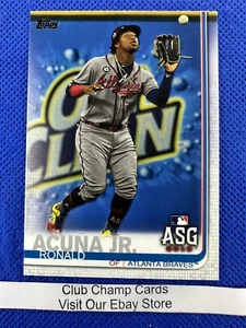 2019 #US220 Ronald Acuña Jr Topps actualización de papel de béisbol All Star Game Braves - Imagen 1 de 2