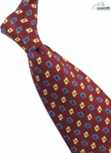 Ermenegildo Zegna Gum Twill Print 3 5/8" Wide Silk Tie - Picture 1 of 3