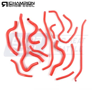 Red For 2006-2012 Mitsubishi Eclipse 2.4L L4 Silicone Radiator Coolant Hose Kit - Picture 1 of 13