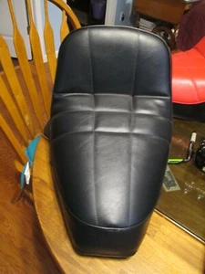 85-86 Honda Gyro TG50, Recovered Seat. All Black. - Picture 1 of 6