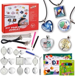 EFO SHM Bastelset Kinder Basteln Ketten Selber Machen Schmuckset Armbänder Anhän - Bild 1 von 12