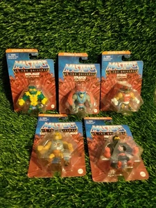 5 Masters Of The Universe Eternia Minis HE-MAN, MER-MAN, STRATOS & More, NEW! - Picture 1 of 6