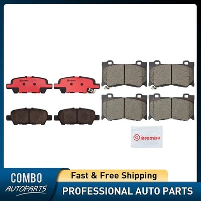 Juego de pastillas de freno de disco delanteras traseras para Infiniti G37 2011-2013 Foto 1 de 4