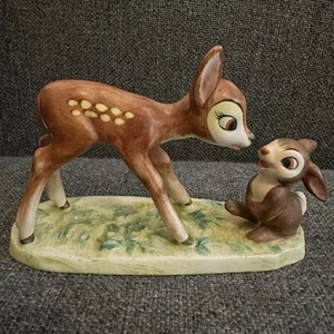 Figura de porcelana Hummel Goebel Disney Bambi & Thumper 1953 rara DIS 113 USADA EN EXCELENTE ESTADO - Imagen 1 de 8