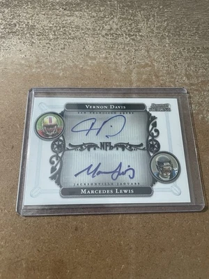 2006 Bowman Sterling Vernon Davis & Marcedes Lewis Dual Auto /600 BSHC-DL - Image 1 of 2