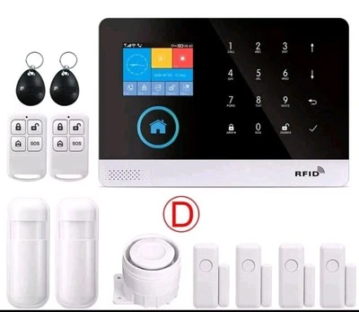 Wirless Intelligent Burglar Home Security Alarm System 433MHz GSM App Control - Image 1 of 4