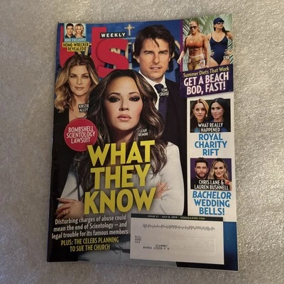 July 8, 2019 US WEEKLY Magazine BOMBSHELL SCIENTOLOGY LAWSUIT What They Know HTF - Image 1 of 2
