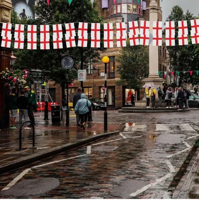 Flag Bunting Banner Cross Bulk Pack Pubs Parties Home Street $10text{ M}$ Kit - Image 1 of 4