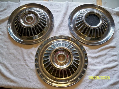3 Vintage Ford Mercury Marauder Montclair Monterey 14" Hubcaps Wheel Covers Foto 1 de 4