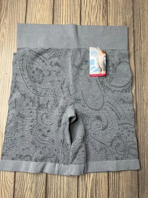 Pantalón corto Life By Jockey para mujer gris cachemir liso 3XL Foto 1 de 3