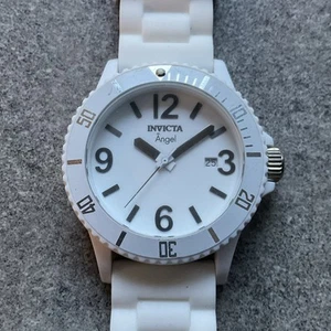 Reloj Invicta Angel para mujer 39 mm caja de resina blanca esfera correa modelo #1207 A4 - Imagen 1 de 7