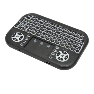 Mini Wireless BT Keyboard With Touchpad Support 2.4GHz RF Multi Touch Recharg FY - Bild 1 von 24