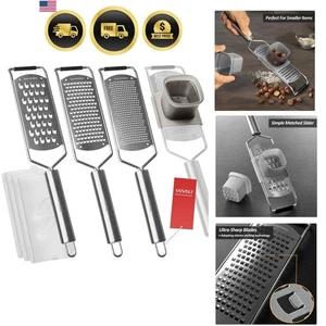 Zester Grater Set Cheese Grater with Stainless Steel Blades 4pcs Kitchen Tool - Picture 1 of 11