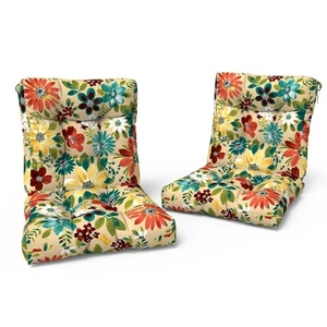Outdoor Solid Low Back Cushion, Patio Tufted Replacement Rocking Chair Cushio... - Picture 1 of 7