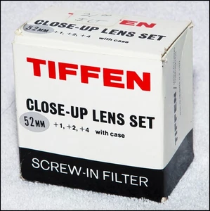 Tiffen 52mm set of 3 close-up lenses with protective storage case, original box. - Picture 1 of 3