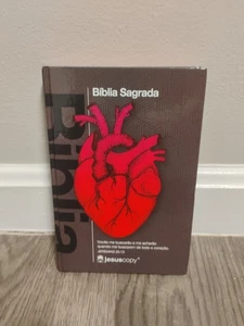 Biblia Sagrada Bible Hardcover Portuguese JesusCopy Brasil Art Cover - Picture 1 of 6