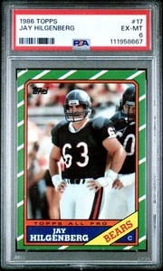1986 TOPPS #17 JAY HILGENBERG PSA 6 - Picture 1 of 2