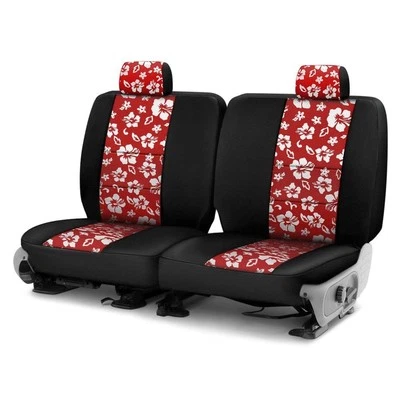 For Dodge Durango 11-21 CR-Grade Neoprene 3rd Row Black & Red Custom Seat Covers - Image 1 of 4
