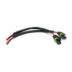 2X 9006 HB4 Female Socket Wire Harness Pigtails Headlight Low Beam Fog Repair - Picture 1 of 5