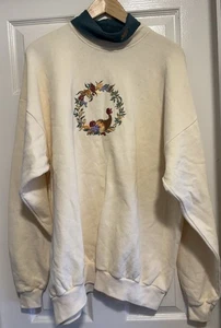 Vintage Woolrich Türkei Füllhorn bestickt Sweatshirt XX Large Made in USA - Bild 1 von 11