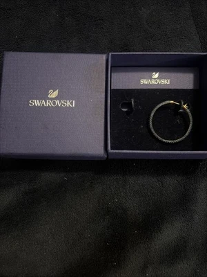 Nuevo En Caja Swarovski Placa Oro Rosa Piedra Azul Aro Pendientes 5408459 Falta 1 Foto 1 de 4