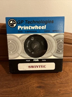 Swintec Prestige Pica 10 Typewriter Print Wheel 11001 w/Case & Retail Box - Image 1 of 2