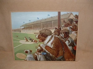 1911 Original 11"x14" Coolidge Baseball Dog Goetz Cigar South Bned IN. Calendar - Picture 1 of 11