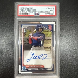 Yoelin Cespedes 2024 Bowman Chrome 1st Bowman On Card Auto PSA 9 - Bild 1 von 2