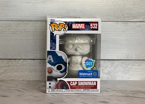 Funko Pop! Cap Snowman #532 Marvel D.I.Y. Walmart exclusive - Picture 1 of 6