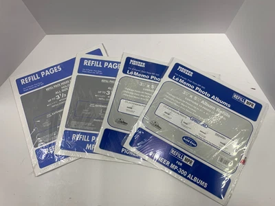 Lote De 4 Álbum De Fotos Pioneer MP-300 Recarga 5 Hojas 10 Páginas X-Pando Estilo Post Foto 1 de 3