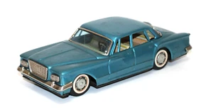 Bandai Japan Blech Friktion 1962 Plymouth Valiant Limousine 8,5" blau - Bild 1 von 6